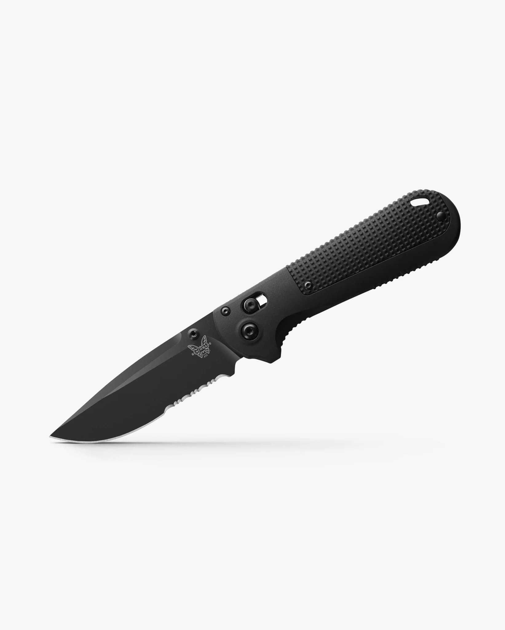 Redoubt Drop-Point Black Grivory Serrated