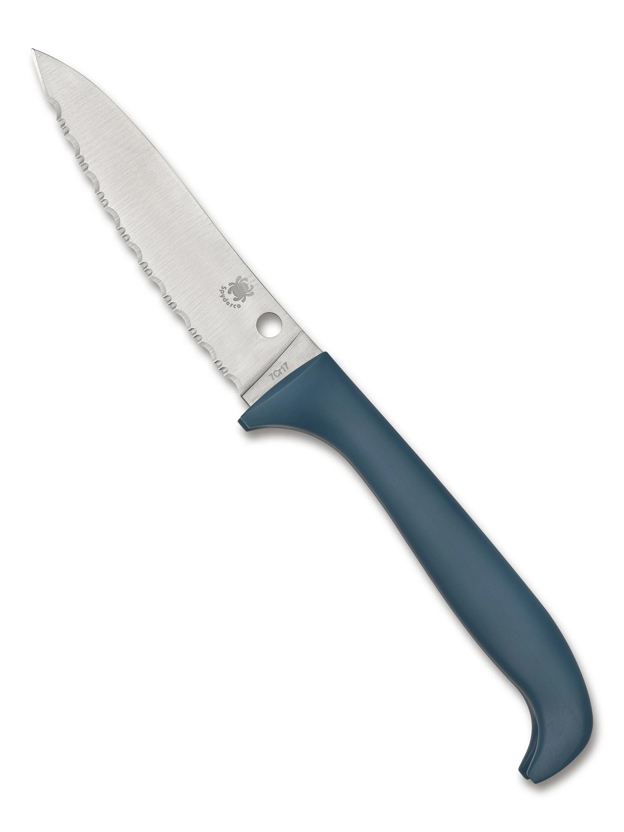 Blue Serrated